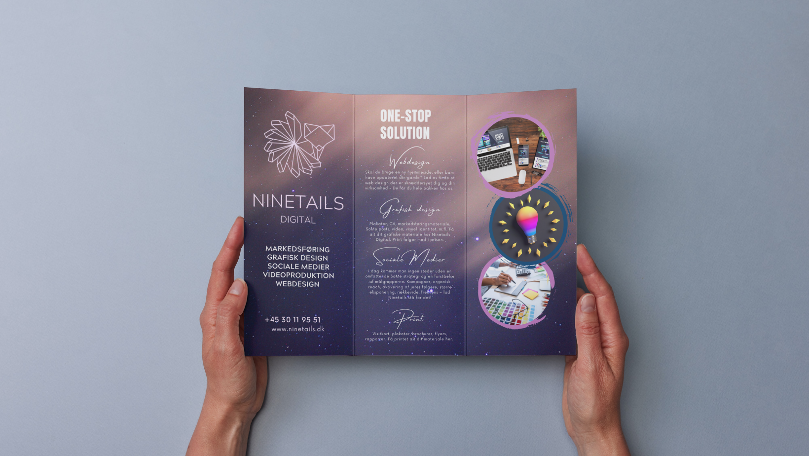 Ninetails Print flyer brochure